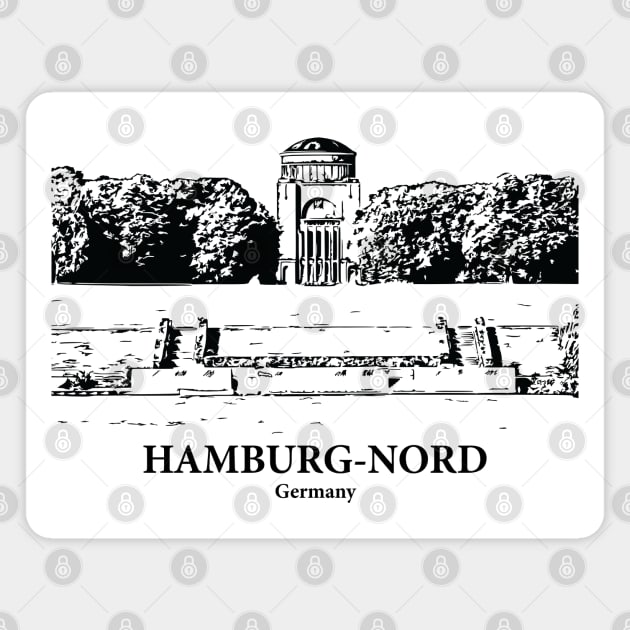 Hamburg-Nord - Germany Magnet by Lakeric